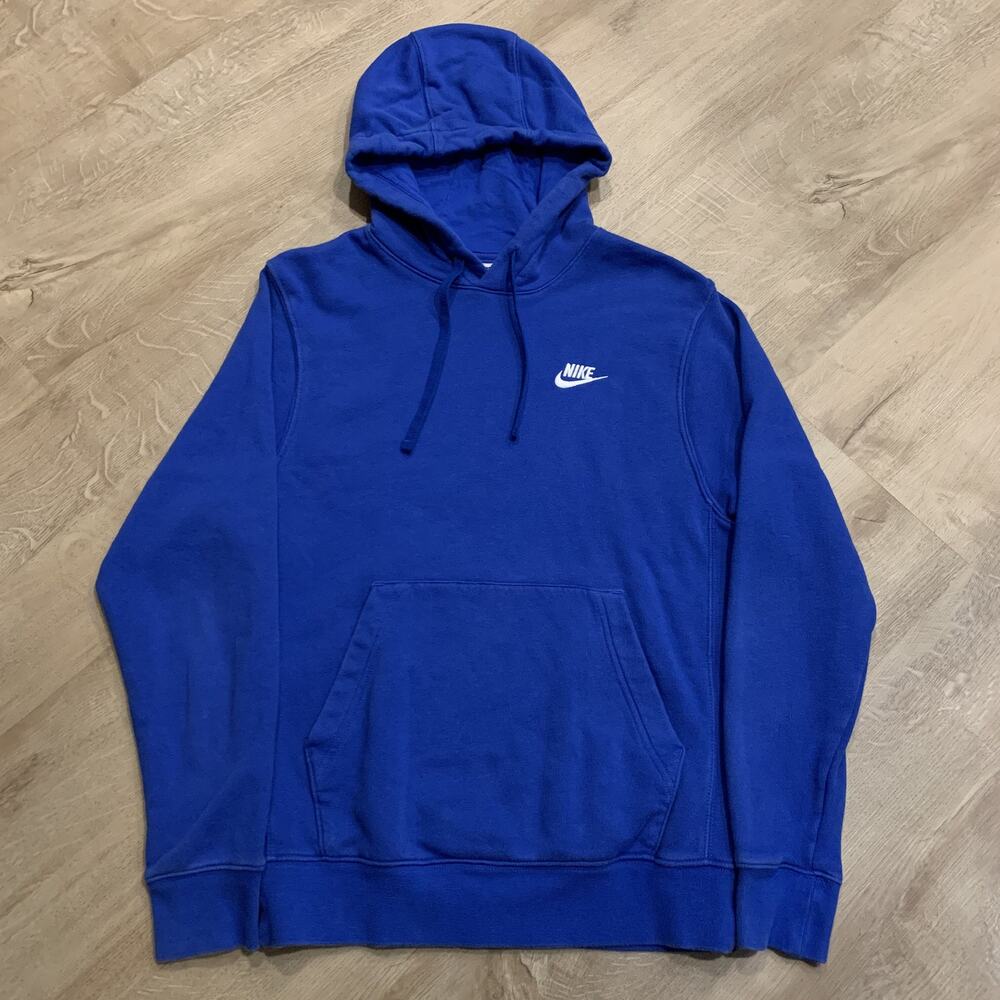 Nike Sportswear Club Fleece Pullover Hoodie Men's XS Blue Sweatshirt BV2654-480